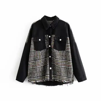 Fashion New AAZZ70-9486 European and American fashion act the role of splicing coat pocket
Fashion New AAZZ70-9486 European and American fashion act the role of splicing coat pocket