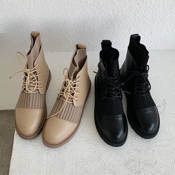 2020 New Winter Trending Women Cross Lace Up Chelsea Boots Khaki Leather Ankle Boots Round Toe Sock Boots Ladies Valentine Shoes
2020 New Winter Trending Women Cross Lace Up Chelsea Boots Khaki Leather Ankle Boots Round Toe Sock Boots Ladies Valentine Shoes