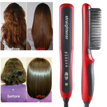 Beard Straightener Portable Men Fast Beard Comb LED Display Ceramic Heating Anti-Static Anti-Scald Hot Comb
Beard Straightener Portable Men Fast Beard Comb LED Display Ceramic Heating Anti-Static Anti-Scald Hot Comb