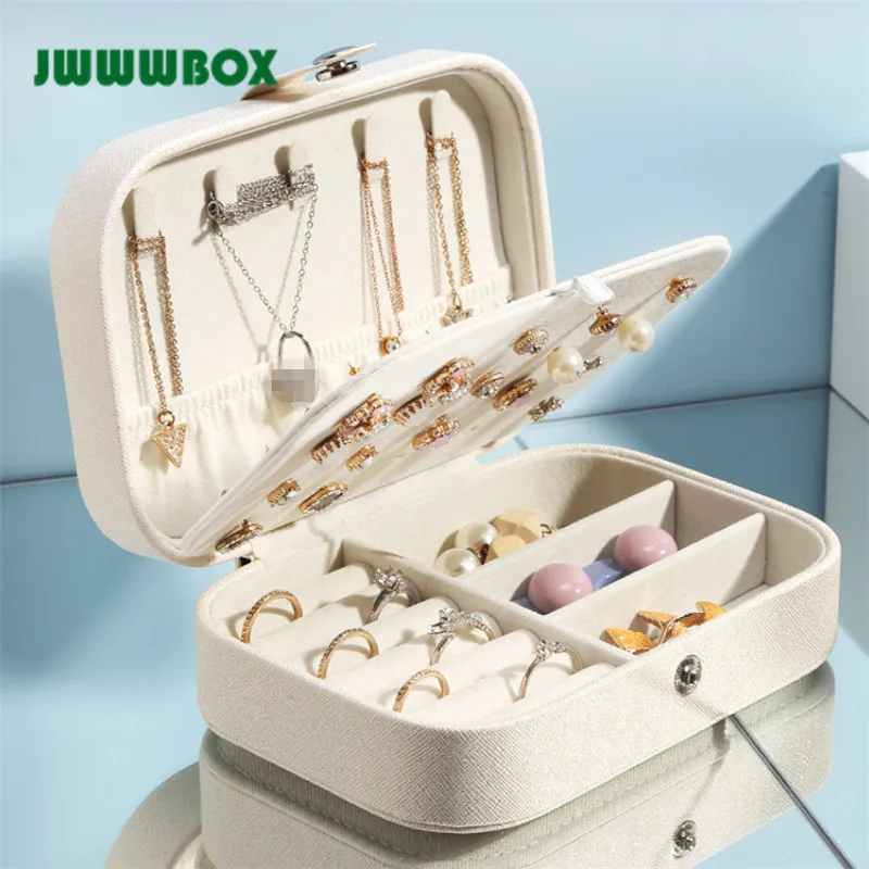 JWWWBOX Women Jewelry Box Korean Fashion Multilayers Necklaces Earrings Rings Jewelry Packaging Display Box Girl Christmas Gift
JWWWBOX Women Jewelry Box Korean Fashion Multilayers Necklaces Earrings Rings Jewelry Packaging Display Box Girl Christmas Gift