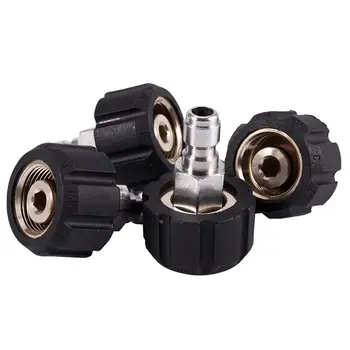 4 Pressure Washers M22 / 14 F X 1/4 Inch M Coupling Spray Gun Adapter Coupling-Washing Water Gun M22 14 Turns 1/4 Quick Connecto 
4 Pressure Washers M22 / 14 F X 1/4 Inch M Coupling Spray Gun Adapter Coupling-Washing Water Gun M22 14 Turns 1/4 Quick Connecto