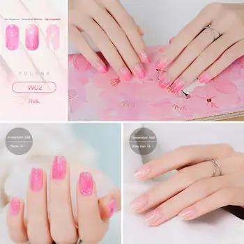 7ml Temperature Color Changing Thermal Nail Polish Glitter Gradient Lacquer Dry Fast Effect Nail Manicure Varnish V5W6
7ml Temperature Color Changing Thermal Nail Polish Glitter Gradient Lacquer Dry Fast Effect Nail Manicure Varnish V5W6