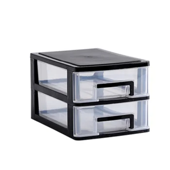 2 Layers Transparent Desktop Drawer Type Storage Box Plastic Mini Cosmetics Storage Organizer Sundries Holder (Black and Transpa 
2 Layers Transparent Desktop Drawer Type Storage Box Plastic Mini Cosmetics Storage Organizer Sundries Holder (Black and Transpa
