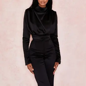 Spring Turtleneck T-shirt Hollow Sexy Fashion Long Sleeve Solid Color Top Elegant Tee Shirt Femme
Spring Turtleneck T-shirt Hollow Sexy Fashion Long Sleeve Solid Color Top Elegant Tee Shirt Femme