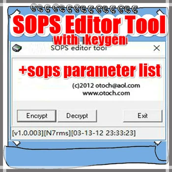 2020 hot sale SOPS Editor Tool with Keygen File Encryotor Decryptor VCI 3 VCI3 SDP3 Diagnose Programming
2020 hot sale SOPS Editor Tool with Keygen File Encryotor Decryptor VCI 3 VCI3 SDP3 Diagnose Programming