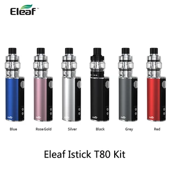 Original Eleaf Istick T80 Kit 3000mAh With Pesso Atomizer Vape 80W 5ml Capacity Two Coil Types Electronic Cigarette
Original Eleaf Istick T80 Kit 3000mAh With Pesso Atomizer Vape 80W 5ml Capacity Two Coil Types Electronic Cigarette