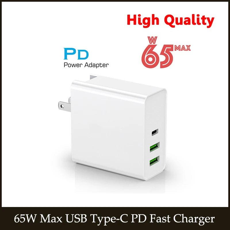 65W TYPE-C USB-C Power Adapter 1Port PD60W QC3.0 Charger For USB-C Laptops MacBook Pro/Air iPad Pro 2port USB for iPhone/Xiaomi
65W TYPE-C USB-C Power Adapter 1Port PD60W QC3.0 Charger For USB-C Laptops MacBook Pro/Air iPad Pro 2port USB for iPhone/Xiaomi