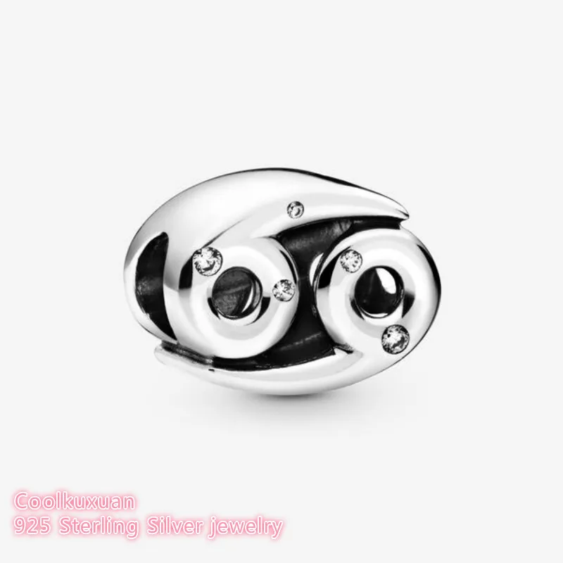 Winter 100% 925 Sterling Silver Sparkling Cancer Zodiac Charm beads Fits Original Pandora bracelets Jewelry Making
Winter 100% 925 Sterling Silver Sparkling Cancer Zodiac Charm beads Fits Original Pandora bracelets Jewelry Making