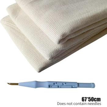 Accessory Art Craft Monks Cloth Knitting DIY Embroidery Punch Needle Cotton Blend Needlework Fabric Handmade Professional Soft 
Accessory Art Craft Monks Cloth Knitting DIY Embroidery Punch Needle Cotton Blend Needlework Fabric Handmade Professional Soft