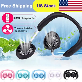 Mini Portable hanging Lazy Neck Fan Sports Neckband Fan USB Rechargeable handheld mini fan 3 Speed Adjustable Fan
Mini Portable hanging Lazy Neck Fan Sports Neckband Fan USB Rechargeable handheld mini fan 3 Speed Adjustable Fan