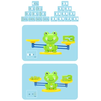 Cute Frog Balance Scale Math Game Toy Children Enlightenment Digital Addition and Subtraction Math Scales Puzzle Toys
Cute Frog Balance Scale Math Game Toy Children Enlightenment Digital Addition and Subtraction Math Scales Puzzle Toys