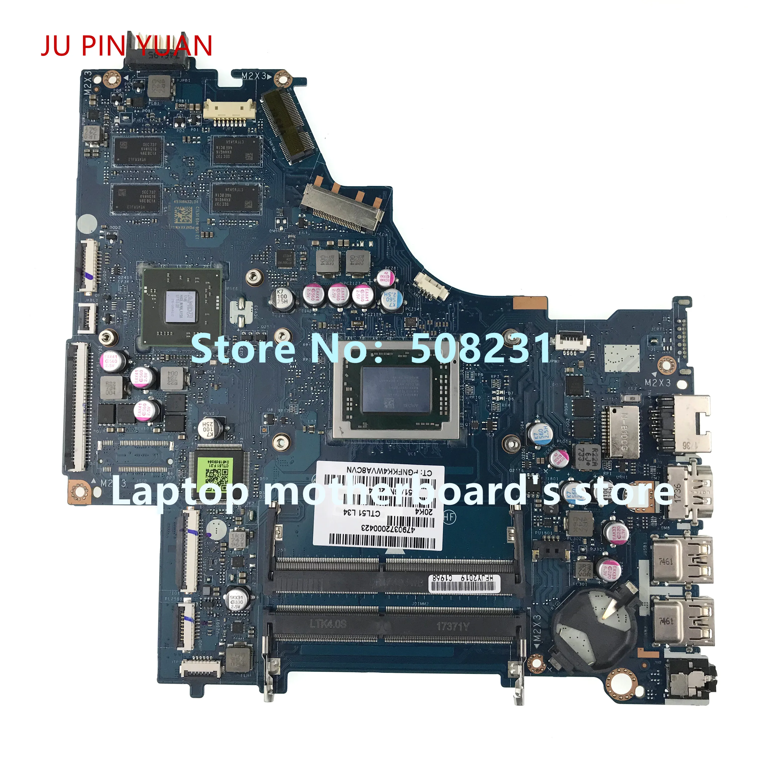 JU PIN YUAN 924723-001 924723-601 LA-E831P For HP 15-BW 15G-BX Laptop Motherboard with 530 2GB A10-9620P 100% fully tested | Компьютеры и