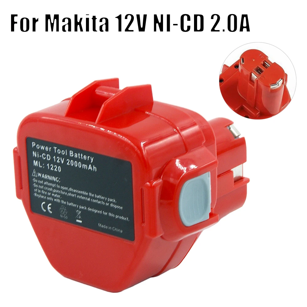 Аккумулятор для электроинструмента Makita 1220 1222 NI-CD 12 В 2000 мА · ч а подходит 5093DWD 6835DWD