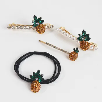 Diamond-encrusted Pineapple Hair Ring Rhinestone Hairclip BB Clip Spring Clip Women's Alloy Barrette Accessories Beauty Styling
Diamond-encrusted Pineapple Hair Ring Rhinestone Hairclip BB Clip Spring Clip Women's Alloy Barrette Accessories Beauty Styling