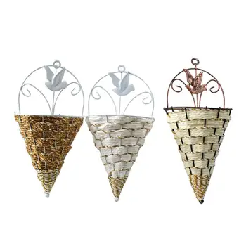 3PCS Home Decor Home Decoration Flower Vase Wall-Mounted Woven Basket Prime Wall Hanging Flower Basket For Home Dorm Yard 
3PCS Home Decor Home Decoration Flower Vase Wall-Mounted Woven Basket Prime Wall Hanging Flower Basket For Home Dorm Yard