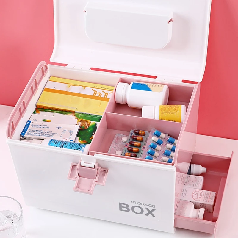 Medicine Box First Aid Box Storage Box Plastic Container First Aid Box Portable Multi-Layer Large Capacity Storage Storage Box P
Medicine Box First Aid Box Storage Box Plastic Container First Aid Box Portable Multi-Layer Large Capacity Storage Storage Box P