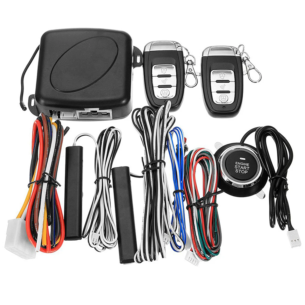 Car Keyless Entry Engine Start Alarm System Push Button Remote Starter Universal Smart Car Start Button System for Cars SUV PKE
Car Keyless Entry Engine Start Alarm System Push Button Remote Starter Universal Smart Car Start Button System for Cars SUV PKE