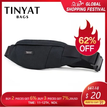 TINYAT Men Waist Bag pack Purse Waterproof Canvas Travel Phone belt bag pouch for Men Women Casual Bag for Belt Hip Pack
TINYAT Men Waist Bag pack Purse Waterproof Canvas Travel Phone belt bag pouch for Men Women Casual Bag for Belt Hip Pack