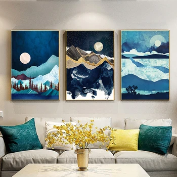 Nordic Abstract Geometric Mountain Landscape Canvas Art Painting Print Wall Poster For Living Room Decoration No Frame
Nordic Abstract Geometric Mountain Landscape Canvas Art Painting Print Wall Poster For Living Room Decoration No Frame