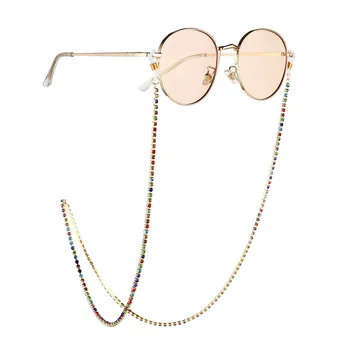 2020 Luxury Colorful Crystal Beads Gold Color Glasses Chain fashion Women eyeglass chain necklace lanyards accessories
2020 Luxury Colorful Crystal Beads Gold Color Glasses Chain fashion Women eyeglass chain necklace lanyards accessories