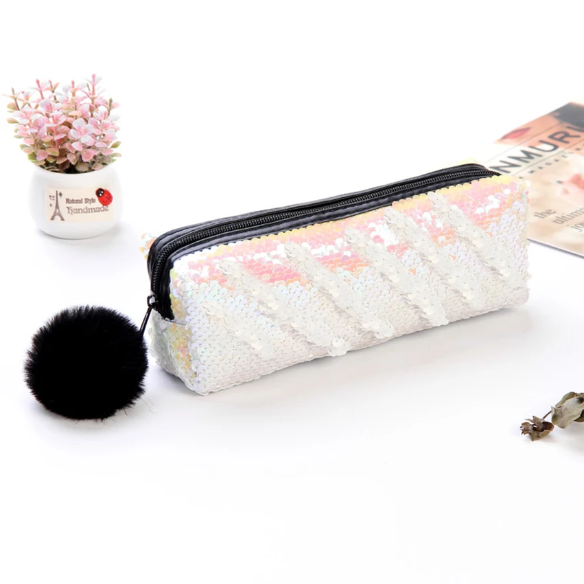 Women Mermaid Sequin Glitter Colorful Cosmetic Bag Pencil Box Stationary Bag Coin Purse Makeup Case School supplies
Women Mermaid Sequin Glitter Colorful Cosmetic Bag Pencil Box Stationary Bag Coin Purse Makeup Case School supplies