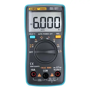 Practical Digital Voltmeter AN8002 Instrumentation ABS Durable Outdoor Multi Function Multimeter Automatic Digital Multimeter
Practical Digital Voltmeter AN8002 Instrumentation ABS Durable Outdoor Multi Function Multimeter Automatic Digital Multimeter