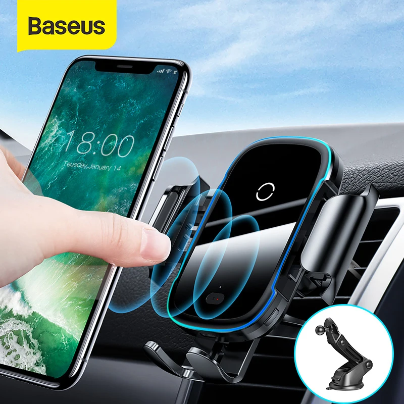Baseus беспроводное автомобильное зарядное устройство для iPhone 11 Light Electric 2 в 1