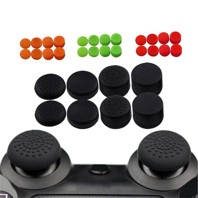 

hot sale 8Pcs Silicone Controller Joystick Thumb Stick Grip Cap Case Cover for PlayStation 4 PS4 PS3 PS2 PS 4 PS 3 PS 2 Xbox