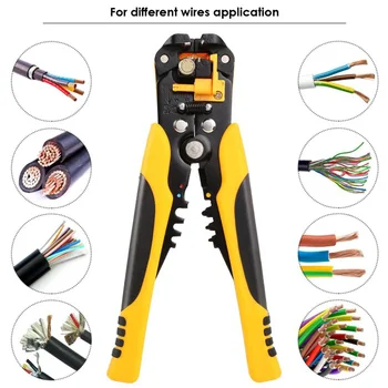 Crimper pliers wire stripper tool automatic crimping wire stripper multi-functional peeling tools Terminal pliers 0.2-6.0mm2 too
Crimper pliers wire stripper tool automatic crimping wire stripper multi-functional peeling tools Terminal pliers 0.2-6.0mm2 too