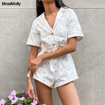 MosiMolly Sexy Flower Embroidery Jumpsuit Rompers Women Ruffle Belt Playsuit Trendy Daisy Flower Rompers 
MosiMolly Sexy Flower Embroidery Jumpsuit Rompers Women Ruffle Belt Playsuit Trendy Daisy Flower Rompers