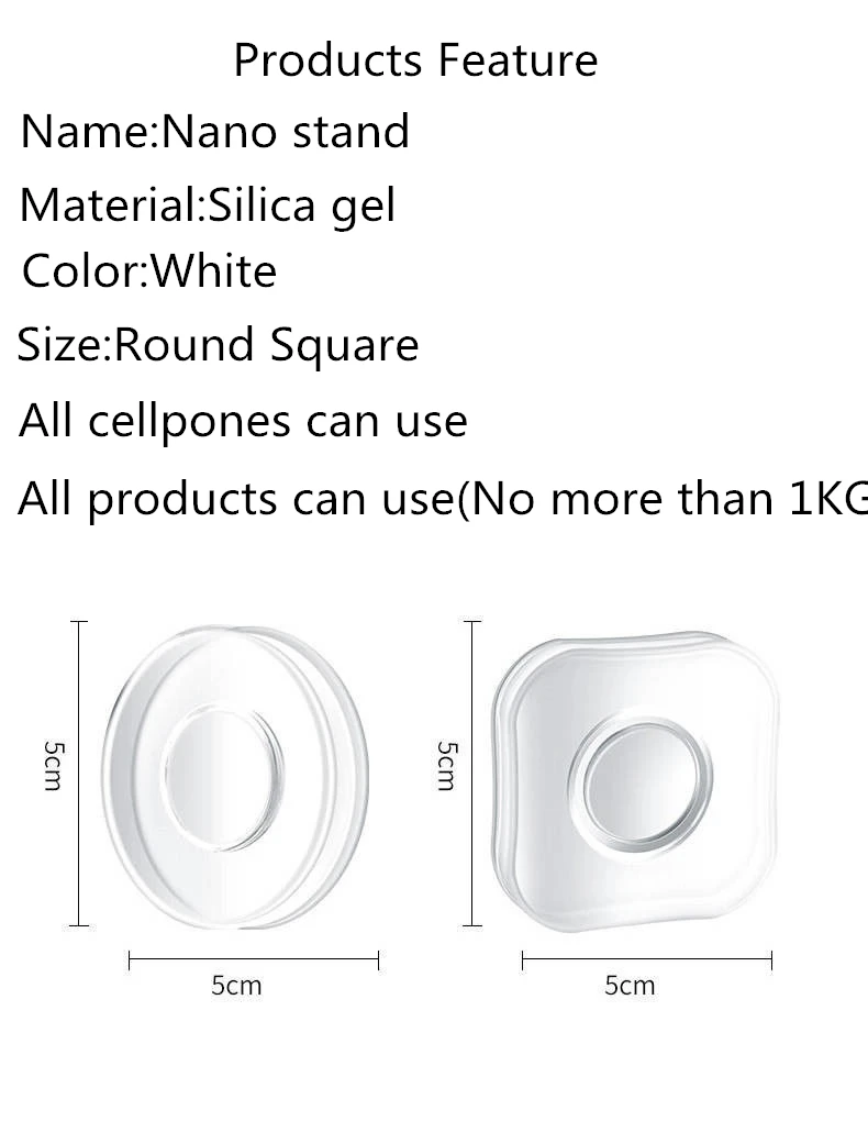 Multi-Function Nano Rubber Phone Holder For Wall Suction Car Phone Stand Cable Winder Strong Adsorption Gel Pad Desk Sticker For iPhone X 7 8 Samsung S6 S8 Xiaomi Huawei LG
Multi-Function Nano Rubber Phone Holder For Wall Suction Car Phone Stand Cable Winder Strong Adsorption Gel Pad Desk Sticker For iPhone X 7 8 Samsung S6 S8 Xiaomi Huawei LG