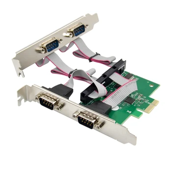 PCIE 4S Serial Port Card DB-9 Pin RS-232 Serial Industrial COM Port Expansion Card AX99100 for PC
PCIE 4S Serial Port Card DB-9 Pin RS-232 Serial Industrial COM Port Expansion Card AX99100 for PC
