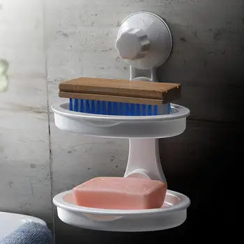 AsyPets No Drilling Soap Rack Double Layer Sucker Soap Holder Drain Bathroom Soap Storage Dish Box
AsyPets No Drilling Soap Rack Double Layer Sucker Soap Holder Drain Bathroom Soap Storage Dish Box