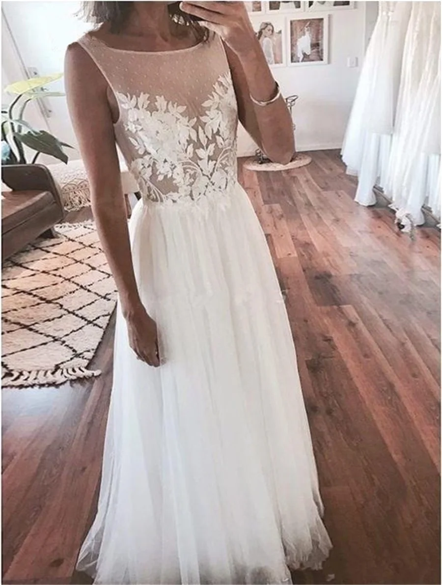 New SCOOP Robes De Mariee Sexy Backless Cheap Wedding Dresses Beach Lace Tull Bridal Gowns Vestido De Noiva suknia slubna
New SCOOP Robes De Mariee Sexy Backless Cheap Wedding Dresses Beach Lace Tull Bridal Gowns Vestido De Noiva suknia slubna
