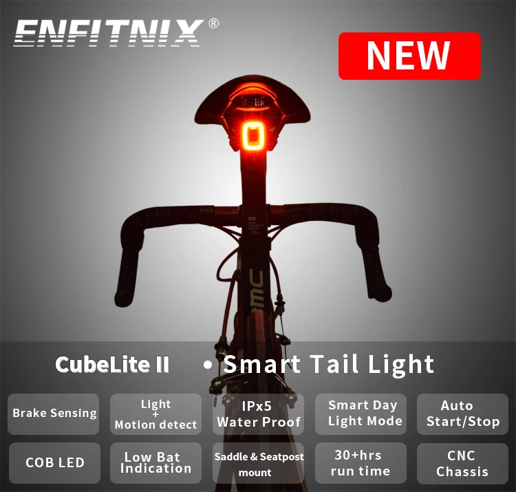 Xlite100 CubeLiteII Bicycle taillights Intelligent sensor Brake lights usb Road bike MTB CubeLite Rear taillights