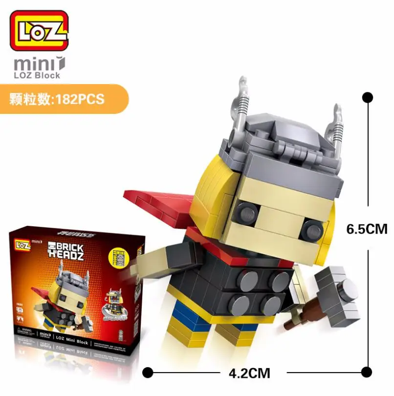 LOZ 1404 Mini Blocks Thor Robot Super Hero Diamond Building Blocks Toys Action Figure Compatible With Marvel
LOZ 1404 Mini Blocks Thor Robot Super Hero Diamond Building Blocks Toys Action Figure Compatible With Marvel