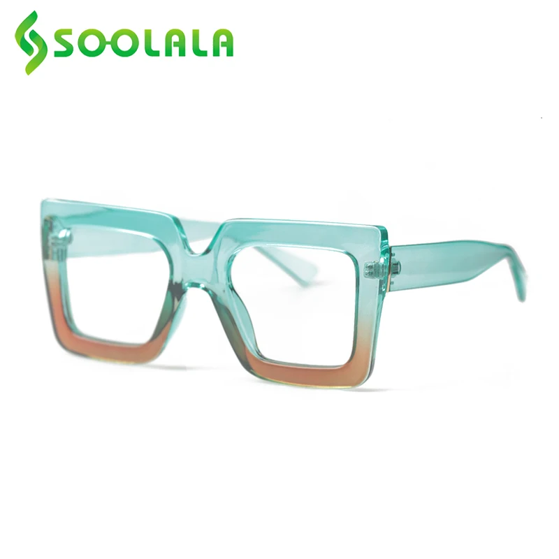 SOOLALA Big Oversized Square Reading Glasses Women Gradients Transparent Eyeglasses Frame Presbyopic Reader Reading Glasses
SOOLALA Big Oversized Square Reading Glasses Women Gradients Transparent Eyeglasses Frame Presbyopic Reader Reading Glasses
