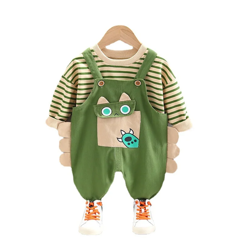 New Baby Girls Clothes Suit Children Boy Fashion Cotton T-Shirt Overalls 2Pcs/Sets Toddler Casual Costume Kids Stripe Tracksuits
New Baby Girls Clothes Suit Children Boy Fashion Cotton T-Shirt Overalls 2Pcs/Sets Toddler Casual Costume Kids Stripe Tracksuits
