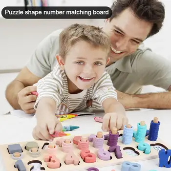 Wooden Three-in-one Color Math Building Blocks Logarithmic Board Children's Teaching Aids Paired Building Blocks Educational toy
Wooden Three-in-one Color Math Building Blocks Logarithmic Board Children's Teaching Aids Paired Building Blocks Educational toy