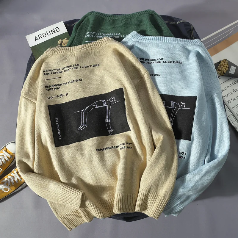 2019 Autumn And Winter New Style Hong Kong Style MEN'S Sweater INS Popular Brand Loose-Fit Crew Neck Long Sleeve Couples Casual
2019 Autumn And Winter New Style Hong Kong Style MEN'S Sweater INS Popular Brand Loose-Fit Crew Neck Long Sleeve Couples Casual
