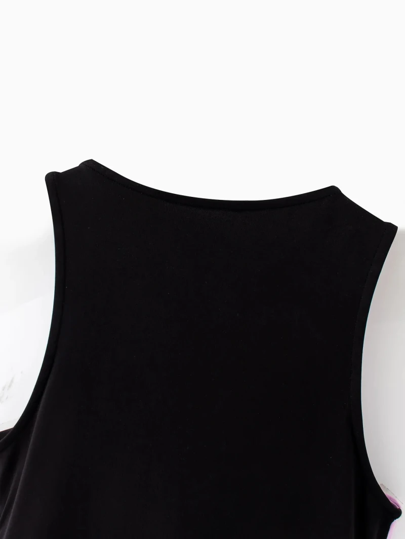 Patchwork women elegant bomb bodysuits 2020 summer fashion ladies purple-black bodysuit party female stylish bodysuit girls chic
