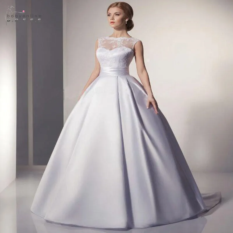 Romantic Lace Ivory White Ball Gown Wedding Dress Vestido de Noiva Sexy Illusion Wedding Gowns Backless Robe de Mariage
Romantic Lace Ivory White Ball Gown Wedding Dress Vestido de Noiva Sexy Illusion Wedding Gowns Backless Robe de Mariage