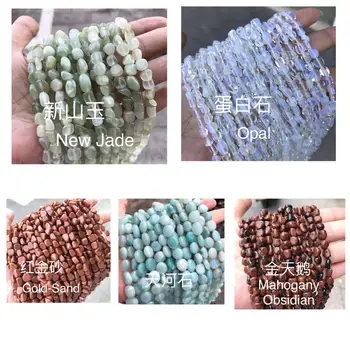 Tumbled Chip Nugget Irregular Shape Beads Strand String Mix Gold Sandstone Amazonite Opalite Green Jade Green Aventurine for DIY
Tumbled Chip Nugget Irregular Shape Beads Strand String Mix Gold Sandstone Amazonite Opalite Green Jade Green Aventurine for DIY