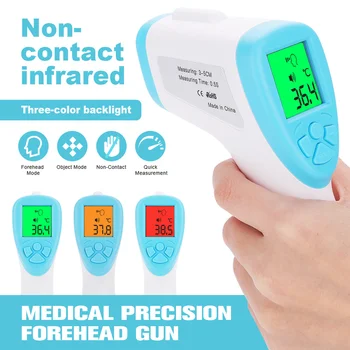 FCC CE Temperature Measurement Device LCD Non-contact 1 second Test Universal Home Medical Infrared Thermometer Forehead Body IR
FCC CE Temperature Measurement Device LCD Non-contact 1 second Test Universal Home Medical Infrared Thermometer Forehead Body IR