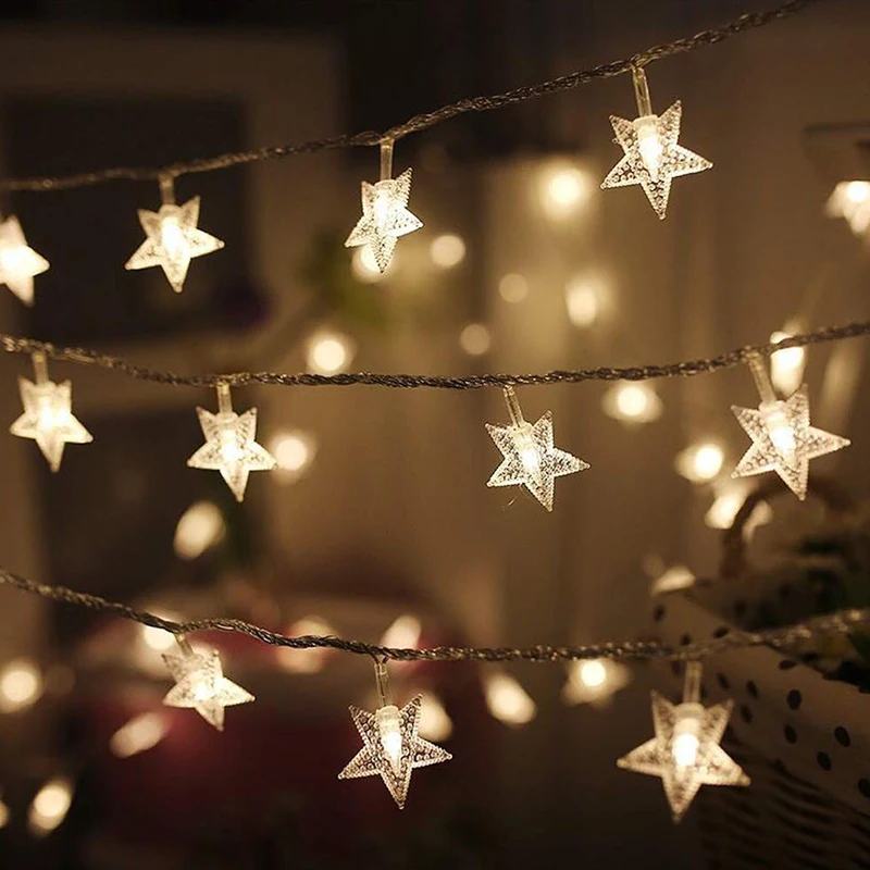3M 20pcs LED Star Warm Color Light String Merry Christmas Tree Decorations For Home Ornaments 2020 Happy New Year Decor
3M 20pcs LED Star Warm Color Light String Merry Christmas Tree Decorations For Home Ornaments 2020 Happy New Year Decor