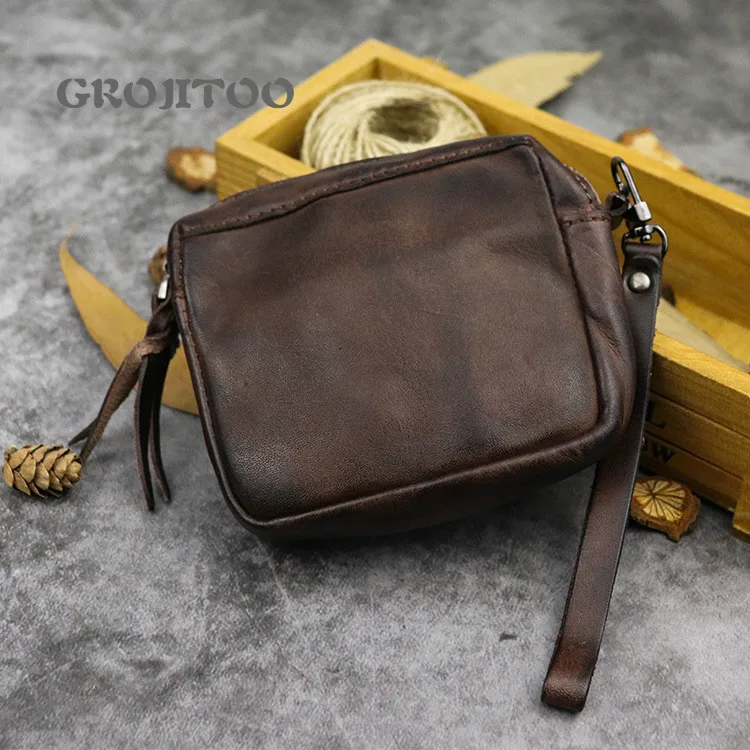 GROJITOO New hand dyed vegetable tanned leather women's portable multi-functional small handbag lovers cowhide storage card bag
GROJITOO New hand dyed vegetable tanned leather women's portable multi-functional small handbag lovers cowhide storage card bag