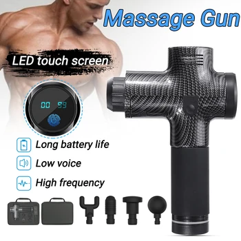 4200r/min Body Massager Electric Vibrating Therapy Guns LED Relaxation Massage Machine Relax Muscle Massager + 4 Heads
4200r/min Body Massager Electric Vibrating Therapy Guns LED Relaxation Massage Machine Relax Muscle Massager + 4 Heads