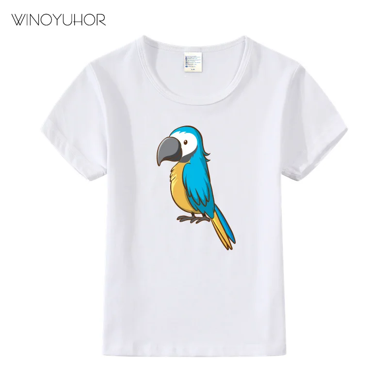 Cartoon Parrot Print T-Shirt Children Summer Short Sleeve T Shirt Kids Girl Boy Funny Birds Design Tops Tee 2023 New Fashion
Cartoon Parrot Print T-Shirt Children Summer Short Sleeve T Shirt Kids Girl Boy Funny Birds Design Tops Tee 2023 New Fashion