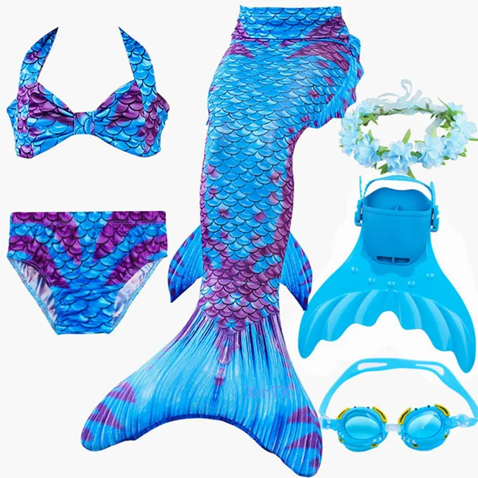 

NEW Arrival!Fancy Mermaid tails with Fins Monofin Flipper mermaid swimming tails for Kids Girls Summer Beach Wear Swimsuits