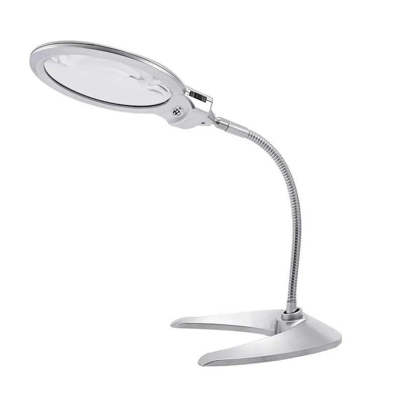 Foldable Lamp Illuminated Magnifier 2.5X 5X Magnifying Table 2 LED Lights Loupe Magnifying Glass Tool Desk Magnifier with Lamp
Foldable Lamp Illuminated Magnifier 2.5X 5X Magnifying Table 2 LED Lights Loupe Magnifying Glass Tool Desk Magnifier with Lamp